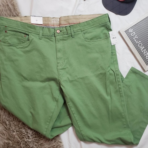 Izod Other - NWT 46x30  *IZOD* Saltwater Comfort Stretch Slim Straight Twill